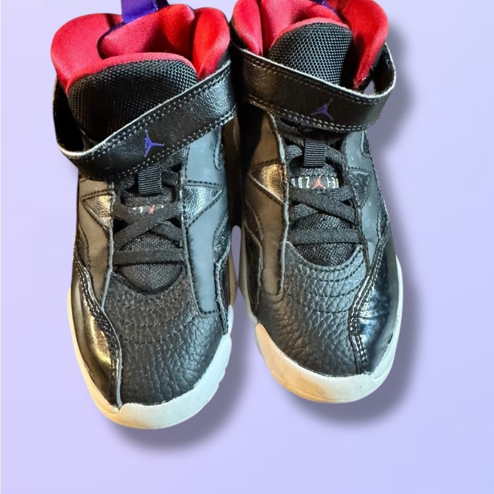 Kids Black and Red Jordan Nike Shoes